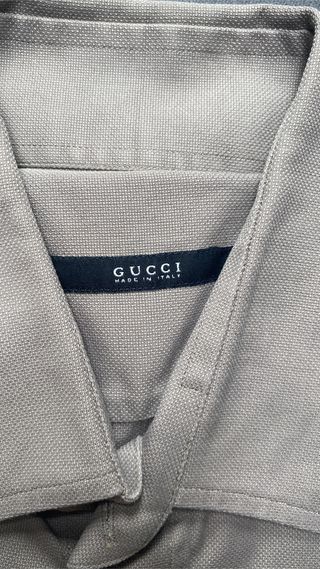 camisa gucci beige