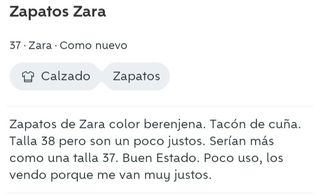 Zapatos Tacón Cuña Zara 