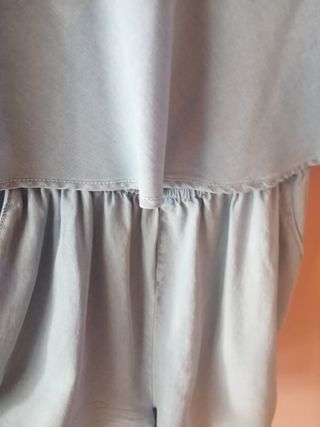 Vestido short azul. Talla M. Bershka.Tirantes.