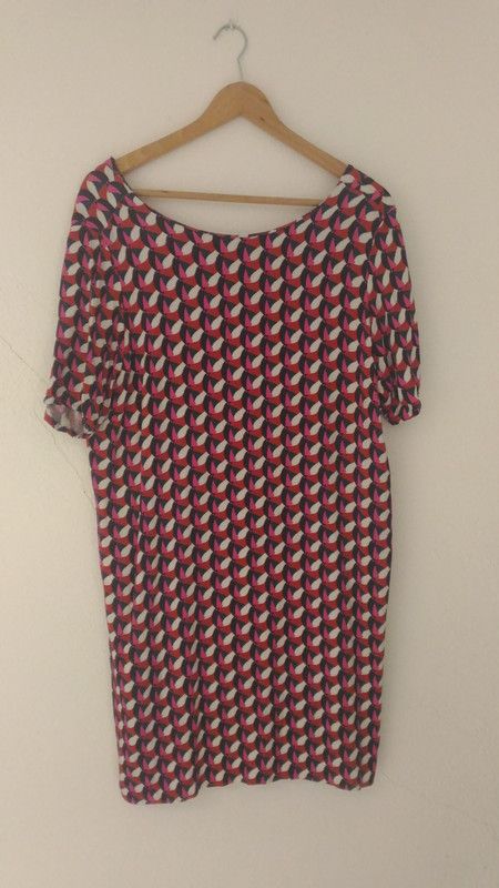 Vestido estampado La Redoute talla 50