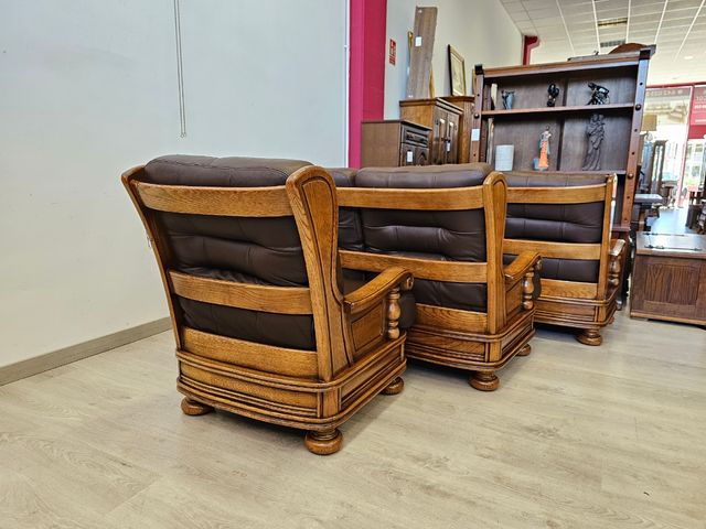 SOFAS DE PIEL MARRÓN