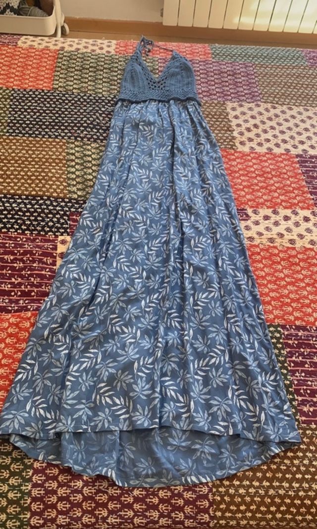 Vestido largo crochet
