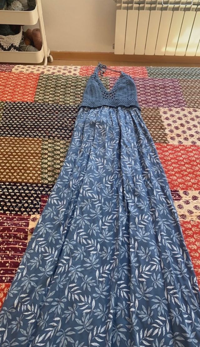 Vestido largo crochet