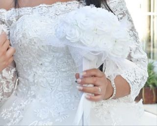VESTIDO DE NOVIA  + CAN CAN ( precio negociable ) 