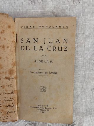Libro San Juan de la Cruz