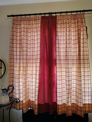 juego de 2  colchas + cortinas