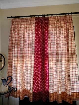 juego de 2  colchas + cortinas