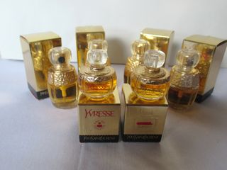 Lote de miniaturas Champagne, Yvresse, YSL