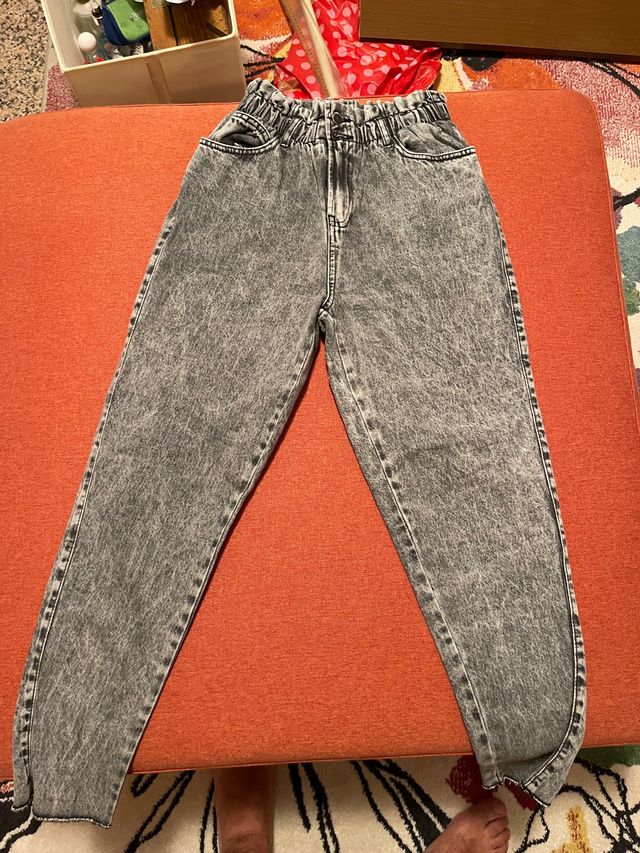 Jeans vita alta elastico
