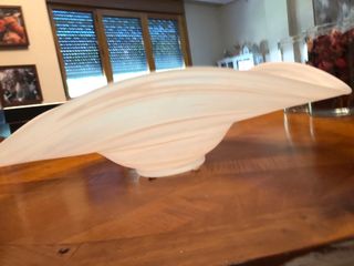 Bandeja de centro mesa comedor cristal frutero