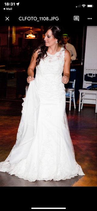 Vestido novia vértice gala