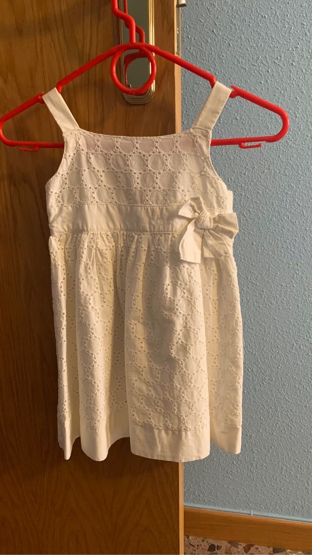 Vestido blanco niña verano