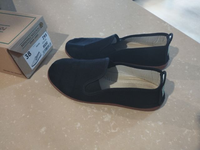 Zapatillas tipo Kunfu negra