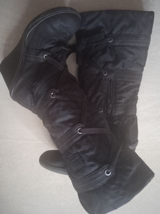 Botas altas cuña 