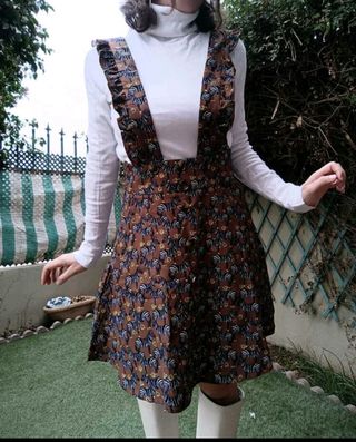 Peto falda con estampado cebras