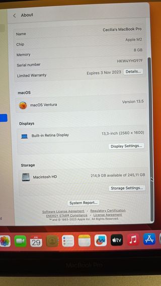 Apple Macbook Pro 13" Como nueva!!!