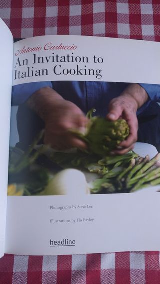 Libro de cocina italiana en inglés