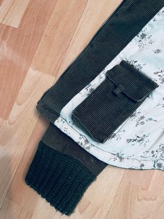 Abrigo verde de pana
