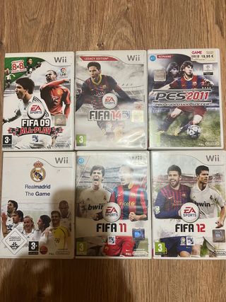 pack juegos wii fifa y pes 