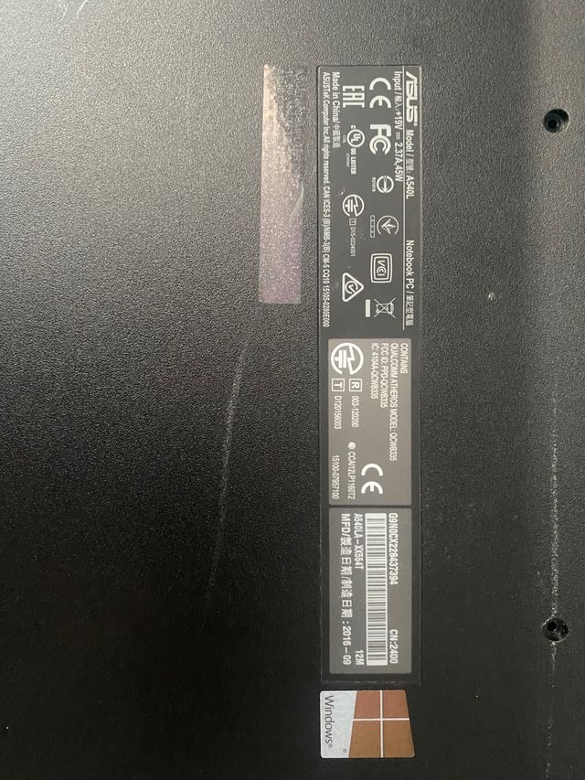 Portátil asus i3 5 generacion 4g w10