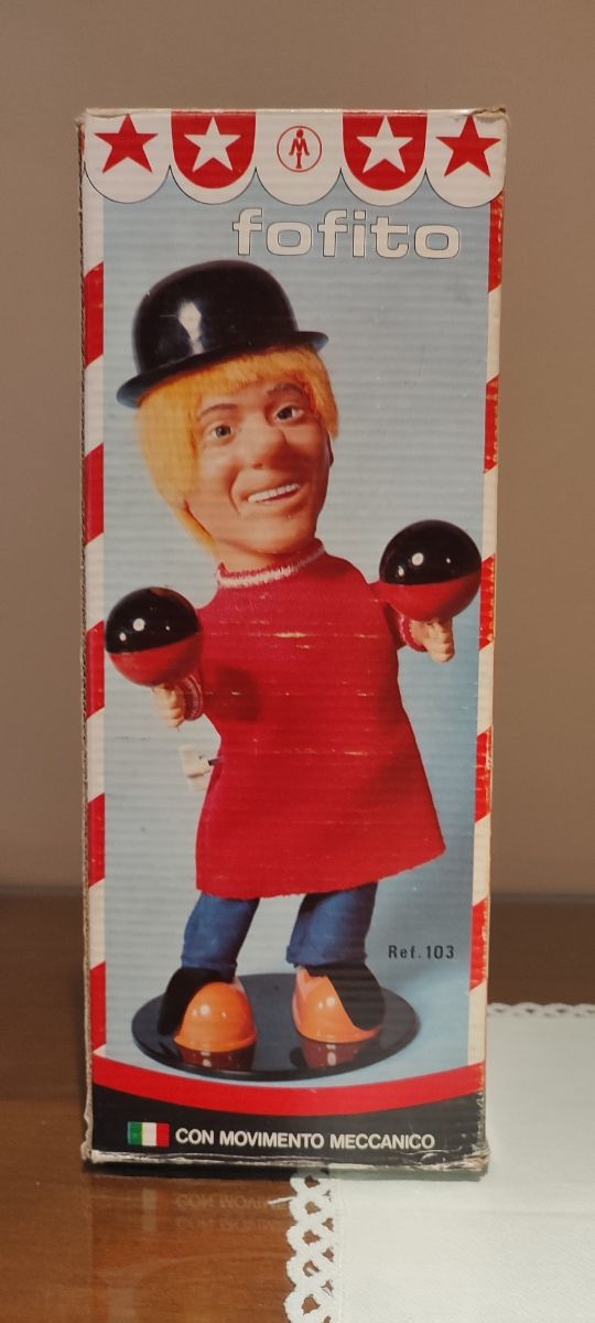 Coleccionista. Juguete antiguo payaso fofó 