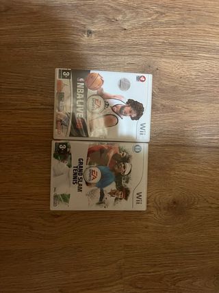 pack juegos wii nba live 08 y grand slam tenis