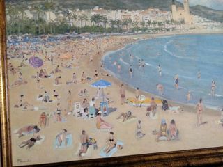 JOSEP POMÉS ABELLA (Sitges) 72x93cms.