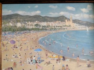 JOSEP POMÉS ABELLA (Sitges) 72x93cms.