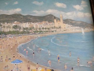 JOSEP POMÉS ABELLA (Sitges) 72x93cms.