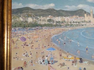 JOSEP POMÉS ABELLA (Sitges) 72x93cms.