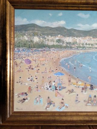 JOSEP POMÉS ABELLA (Sitges) 72x93cms.