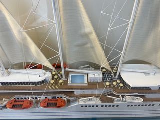 Maqueta crucero a vela Club Med 2