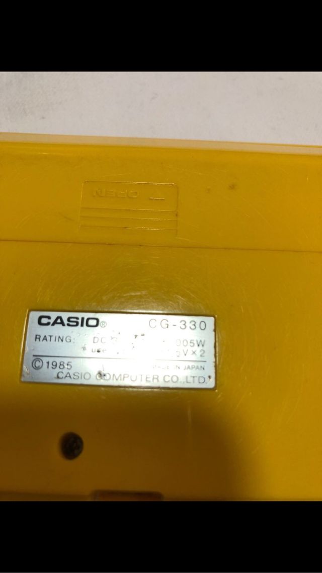 Maquinita Submarine Battle año 1985 Casio CG330.
