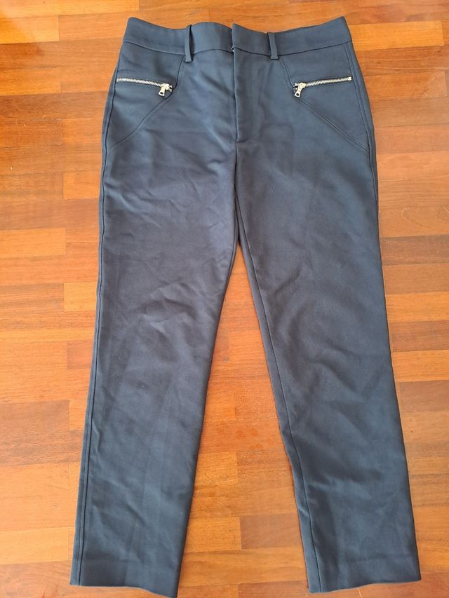 Pantalones azul marinos de Zara