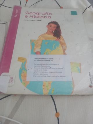 libro Geografía y historia 2 eso
