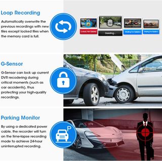 Retrovisor Coche,cámara trasera pantalla táctil