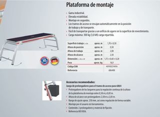 Banqueta de yesero estropeada.