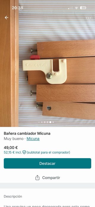 BAÑERA- CAMBIADOR