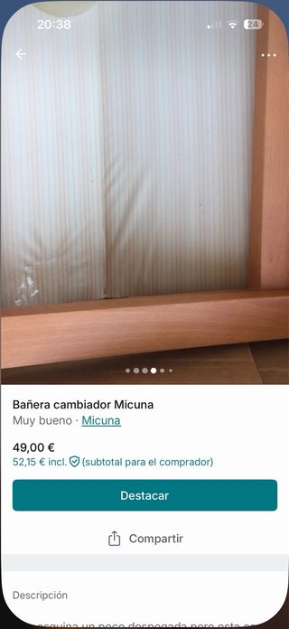 BAÑERA- CAMBIADOR