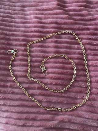 Cadena para bolso metálica dorada