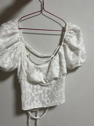 Blusa manga abullonada Zara