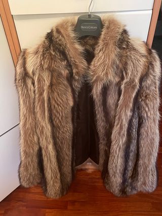 Abrigo de piel zorro