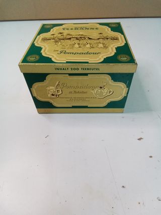 Caja de hierro de poleo en buen estado