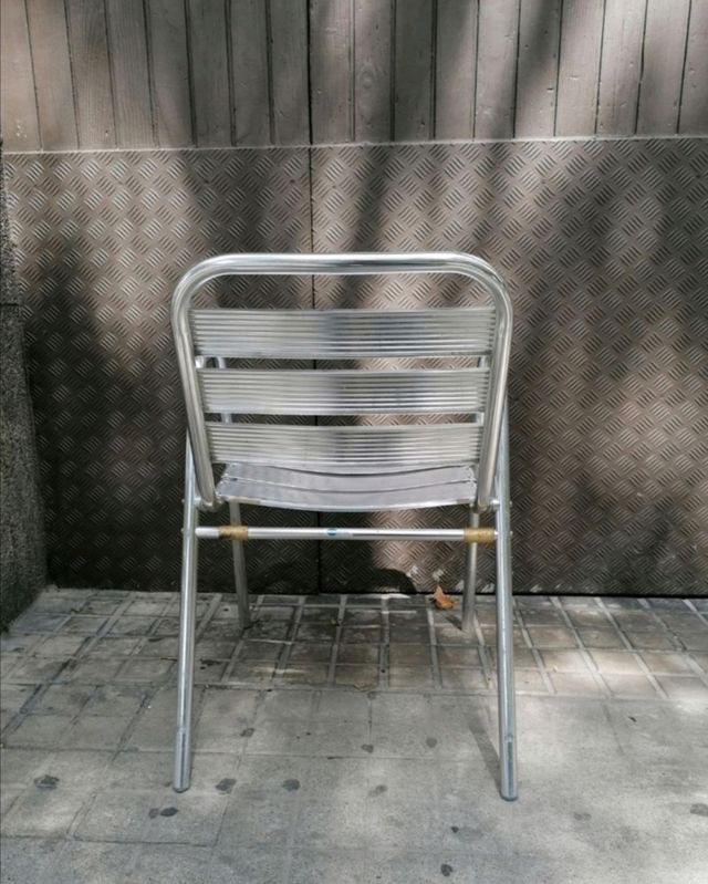 Silla de Aluminio para terraza. 