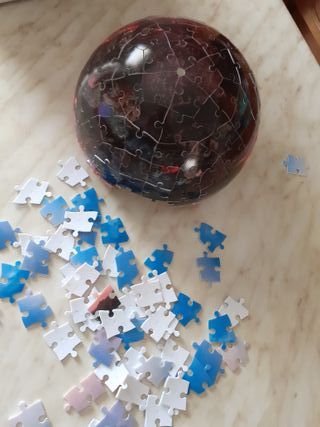 Puzzle 3D a sfera 180 pezzi in plastica paesaggio