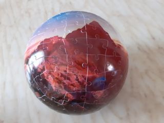 Puzzle 3D a sfera 180 pezzi in plastica paesaggio