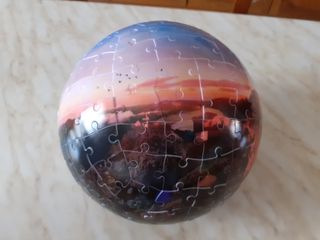 Puzzle 3D a sfera 180 pezzi in plastica paesaggio