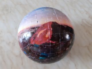 Puzzle 3D a sfera 180 pezzi in plastica paesaggio