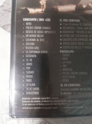 LA OREJA DE VAN GOGH EN DIRECTO