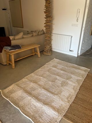 alfombra de yute de Zara home, 120cmx200cm